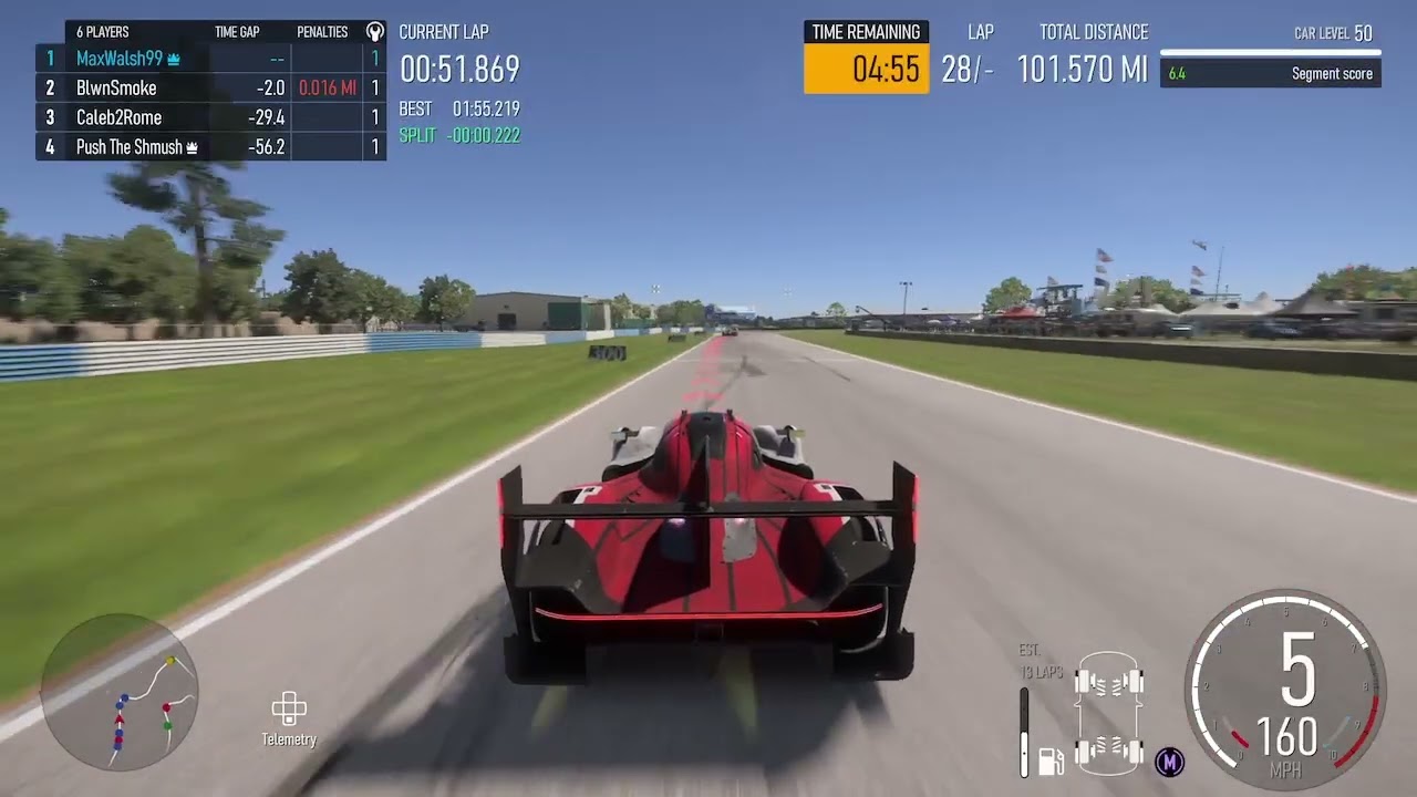 Last 10 Minutes of my 1st Stint in my own Mobil 1 12 Hours of Sebring on Forza Motorsport 