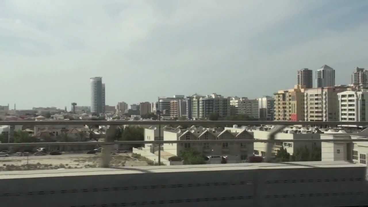 Dubai Metro - Mall of the Emirates Station to Khalid bin Al Waleed Station HD (2011)