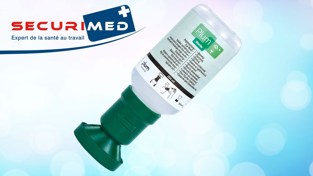 Flacon rince-œil Plum pour corps étrangers - Securimed