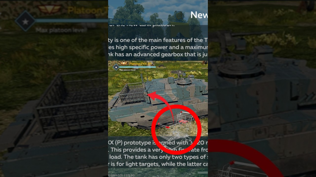 Shopping cart tank 🛒 #warthundermobilegameplay #warthundermobile #wtmobile #wtm #warthunder #gaijin
