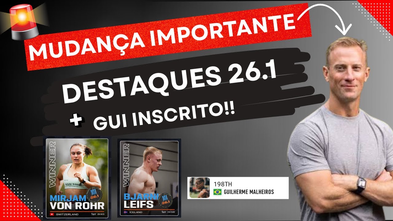 🔥 NOTÍCIAS BOMBASTICAS! CrossFit em Virada? Saída do CEO, destaques do 26.1 e GUI no Leaderboard!!