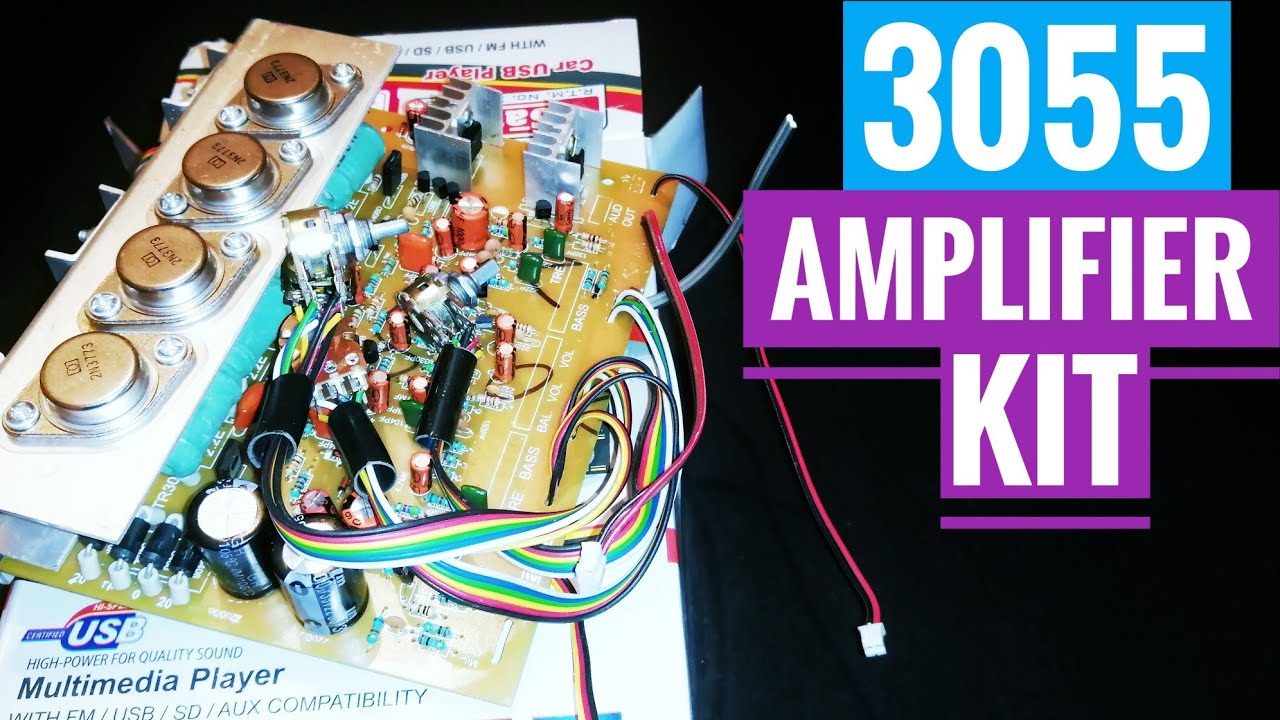 2n 3055 / 3773 Amplifier kit full wiring | | Unboxing | Review | Amplifier Connection