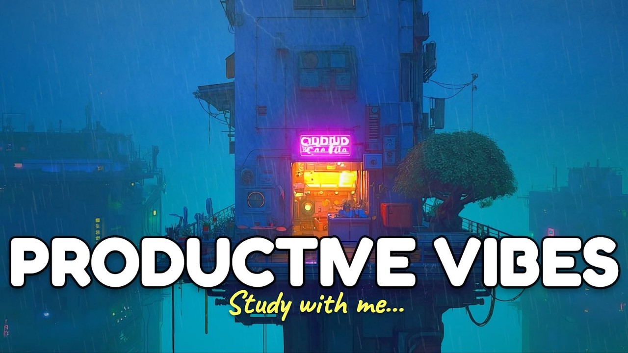 Raincloud Transmission 🌦️ Cyberpunk Lofi / Music / Misty Night | Music To Relax