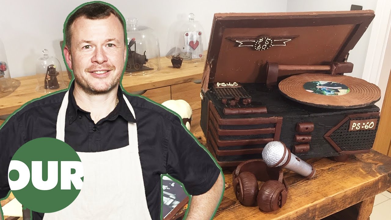 Sculpting A Record Player From Chocolate | Extreme Chocolate Makers | Our Taste