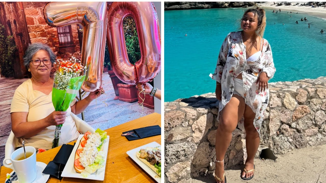Vlog #91 | Oma 70Th Birthday🎉| Daaiboi Beach🏝️| Sea Aquarium Curaçao 🐬- Shar Armelia