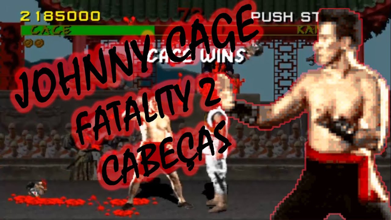 Johnny Cage -Tentando tirar 3 cabe&ccedil;as - MK1