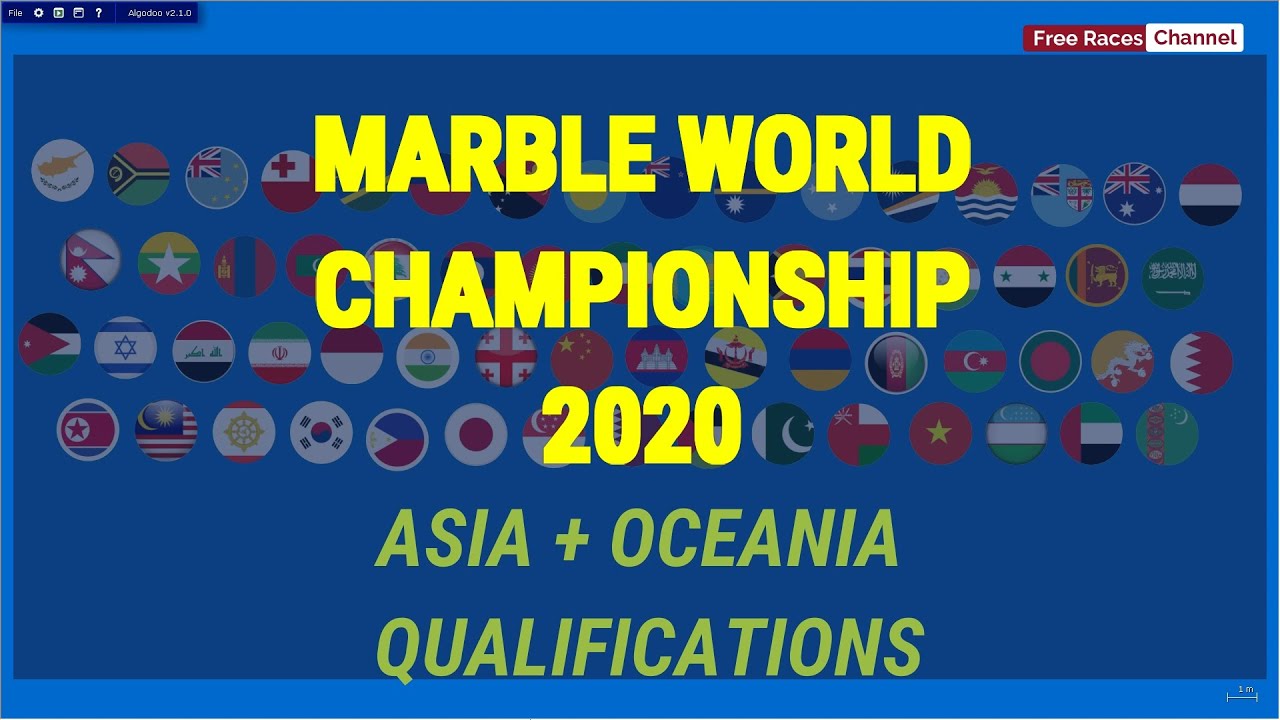 Marble World Championship 2020 (marble race) - Asia+Oceania Qualifications