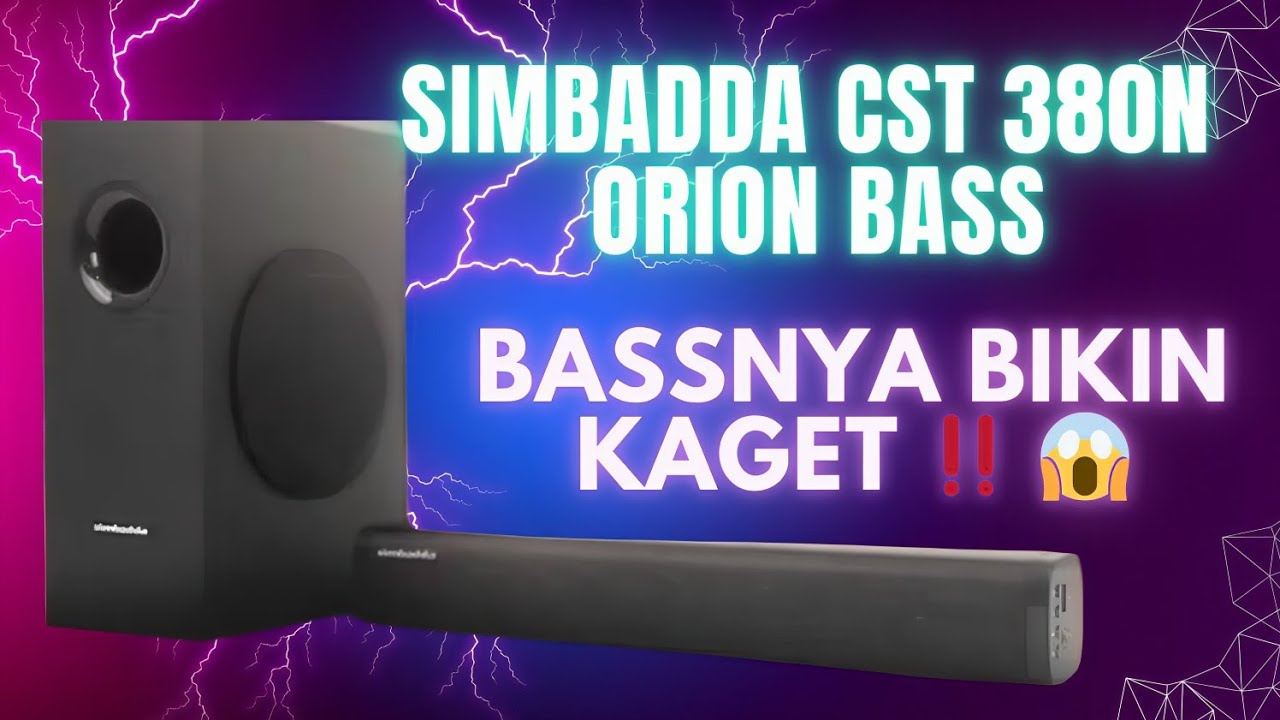 Unboxing Review Compact Karaoke Soundbar Simbadda CST 380N Orion Bass 