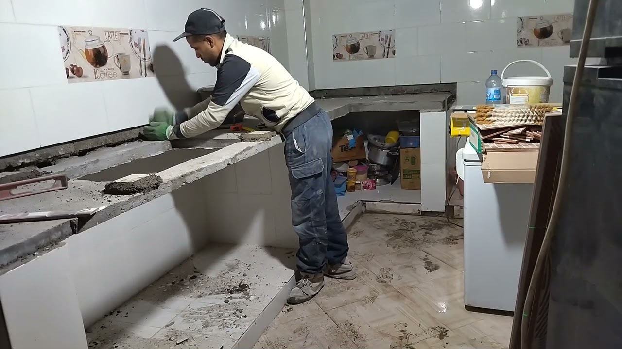 تركيب السيراميك فوق البوطاجي مقاس 120,60