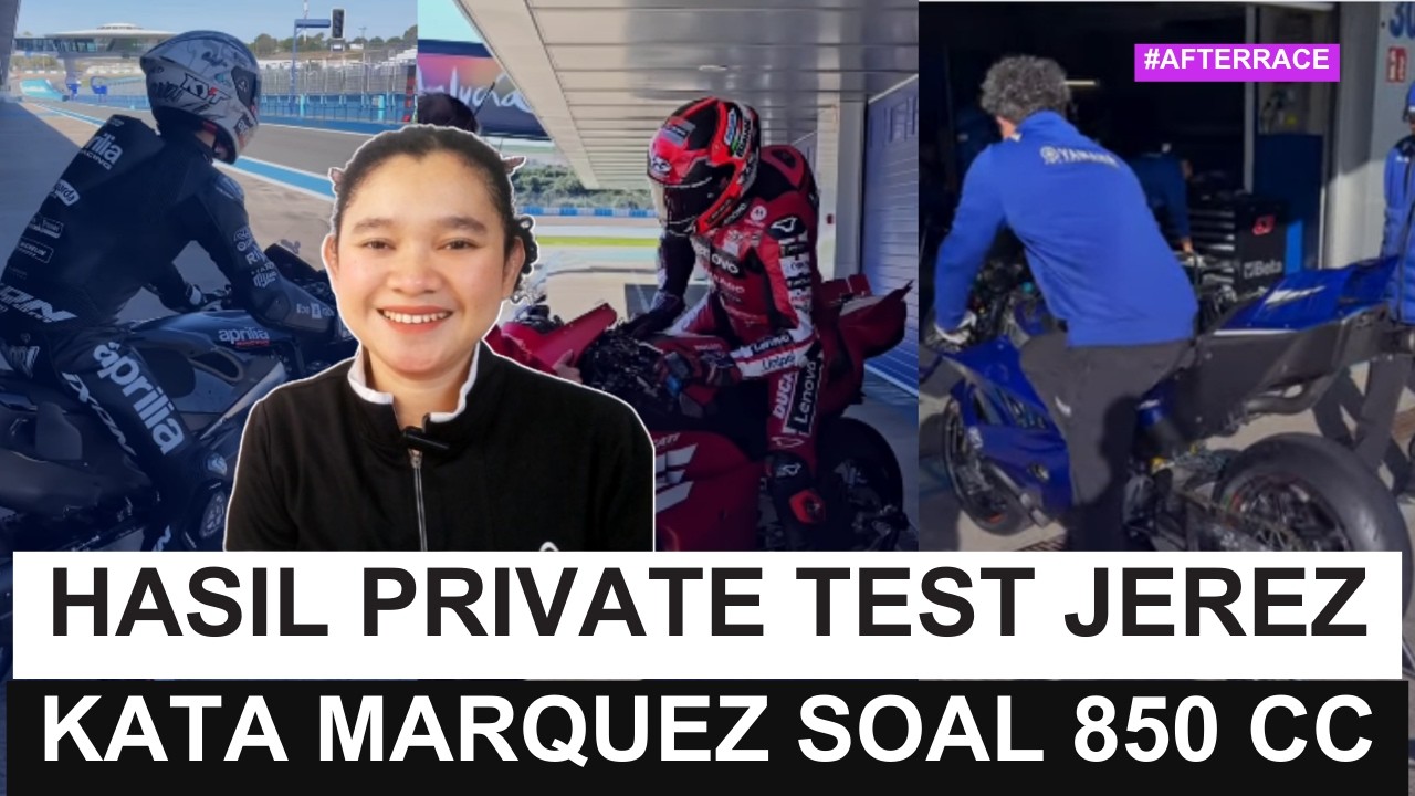 Hasil Private Test Jerez MotoGP 2026: Marquez Soal 850 cc, Aprilia Makin Ramping?