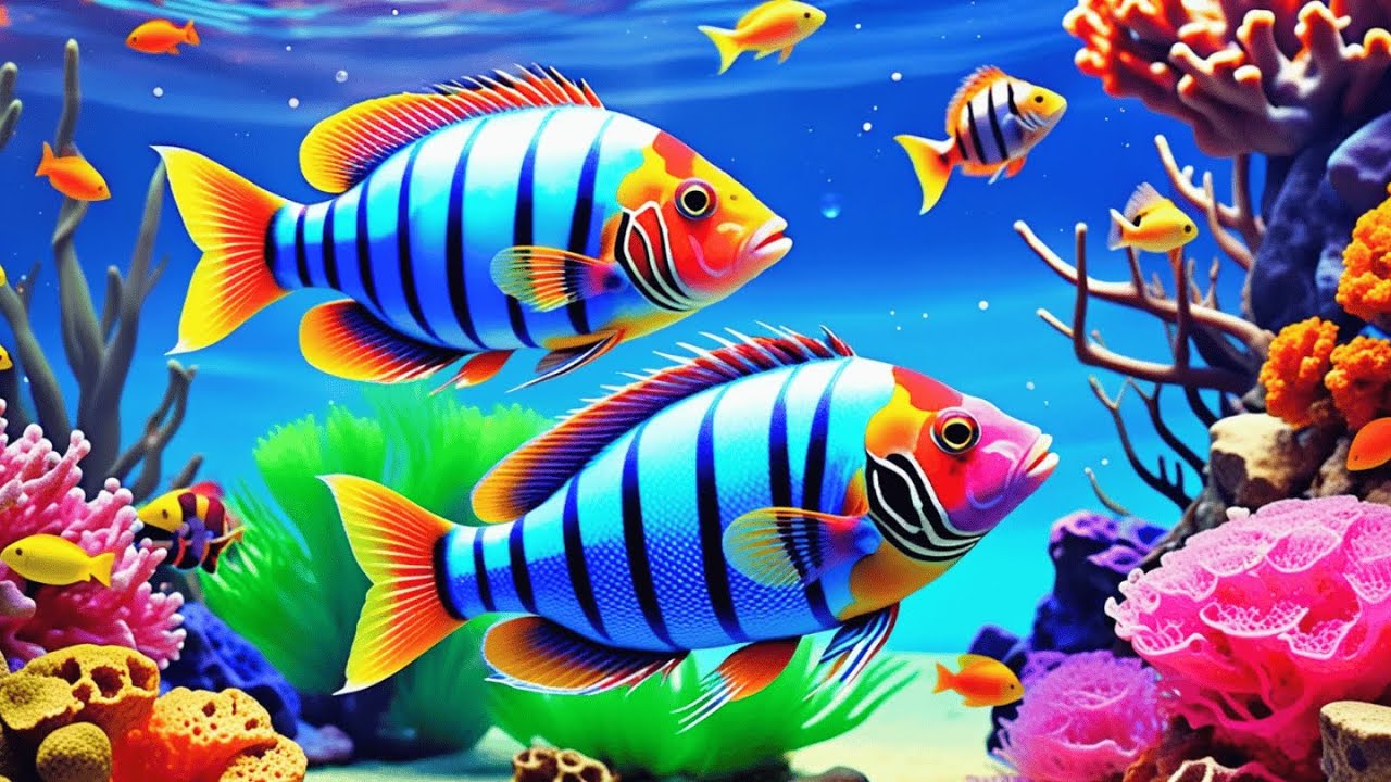 The Best 4K Aquarium 🐠 Dive Into The Mesmerizing Underwater Realm, Sea Jellyfish, Coral Reefs