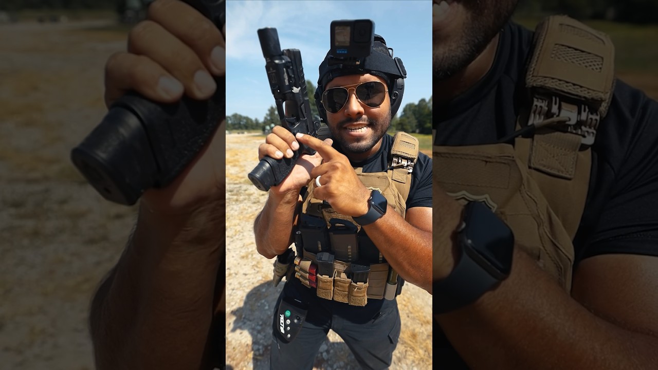 Как вынуть магазин из пистолета! #asmr #gun #glock