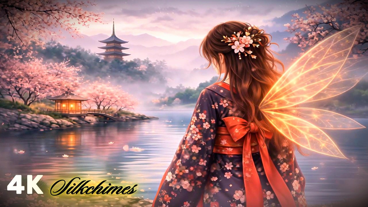 Silkchimes  |  The Sakura Fairy of Kyoto 🌸 | A Calm Ink-Wash Fantasy Film