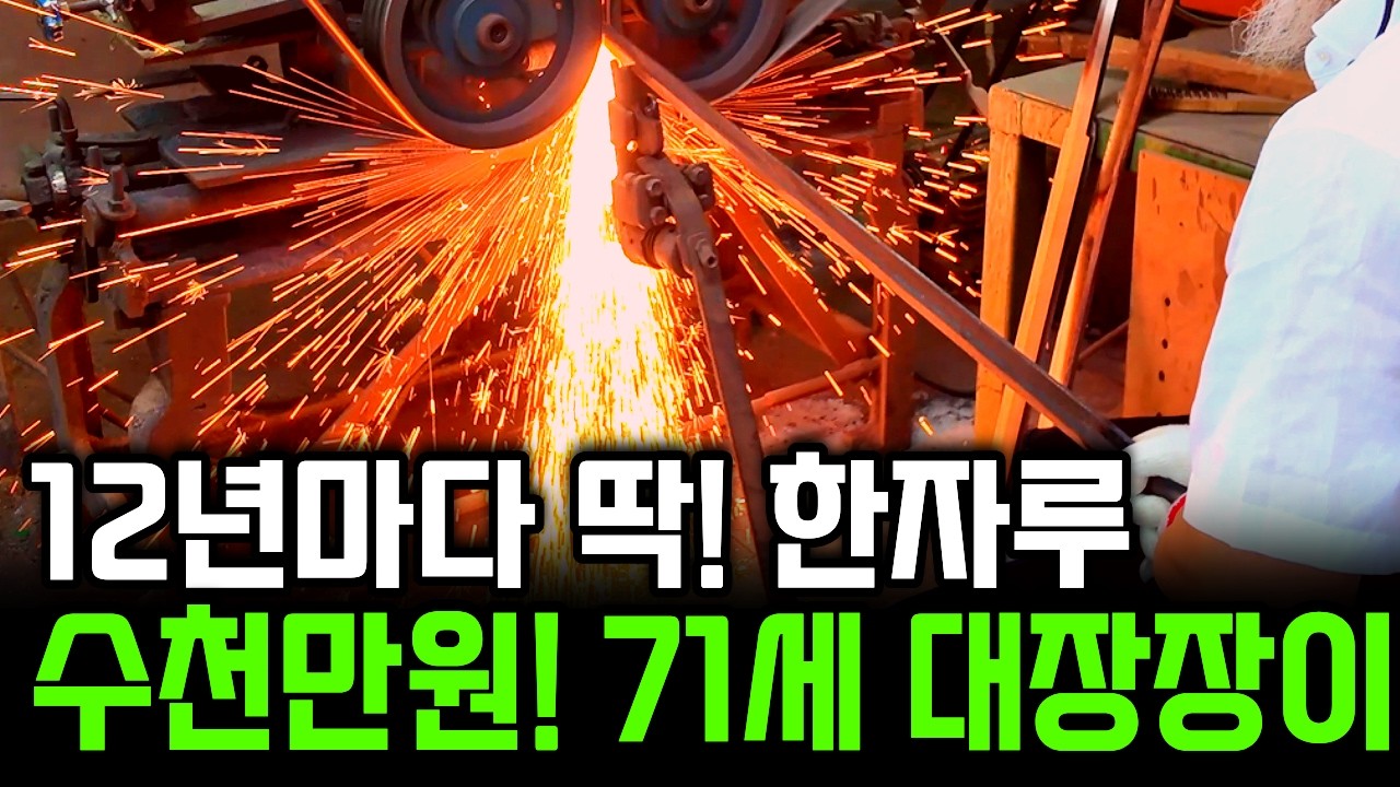 버려진 시골 폐교에서 12년에 딱 한번 만들어지는 고려왕검 사인검 만드는 71세 전설의 대장장이 할아버지 | 휴먼스토리 | 직업의모든것 | 극한직업