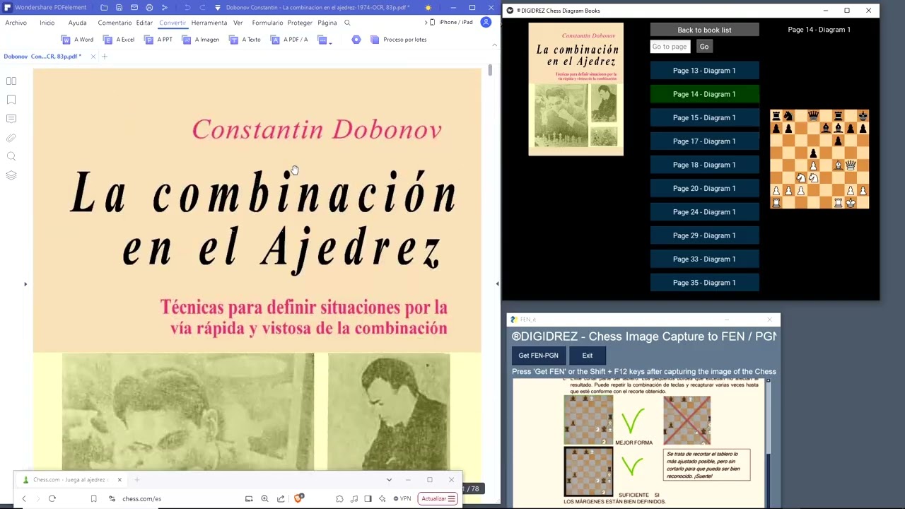 DIGIDREZ:  Novedades, nueva distribución de material de ajedrez digital. OCR AJEDREZ: GANA SIEMPRE!