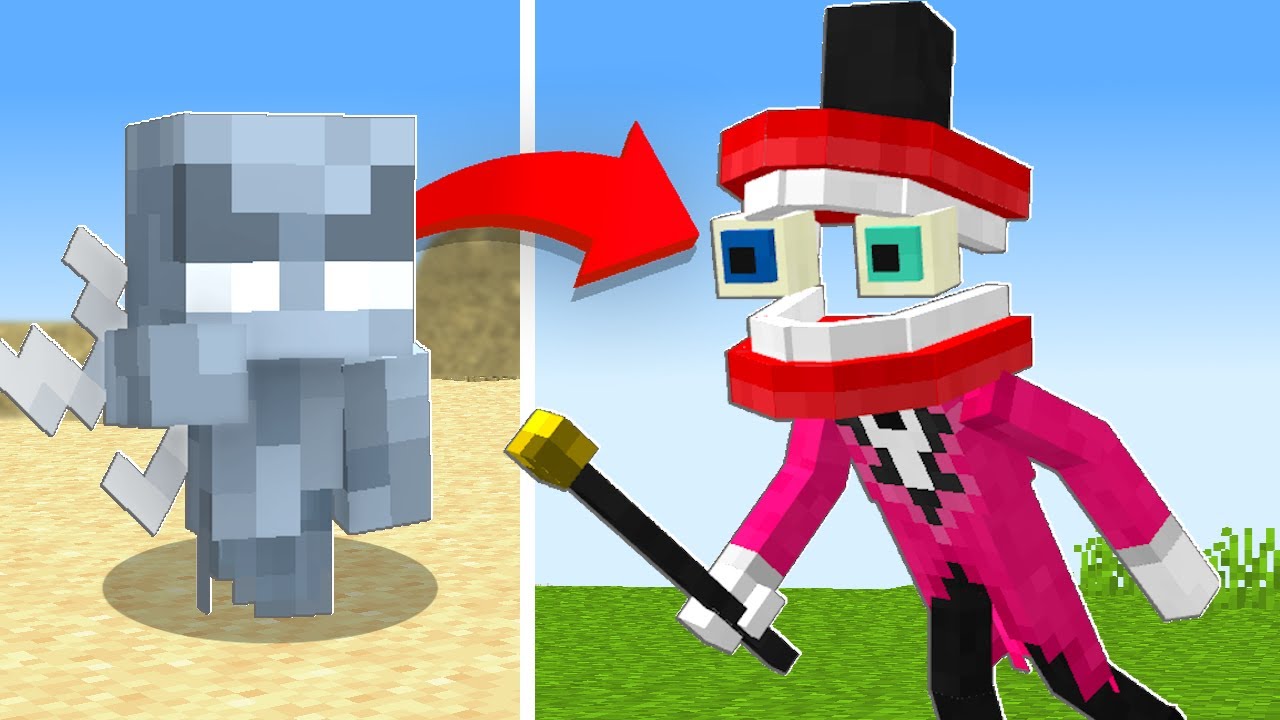 I remade every mob into The Amazing Digital Circus in Minecraft