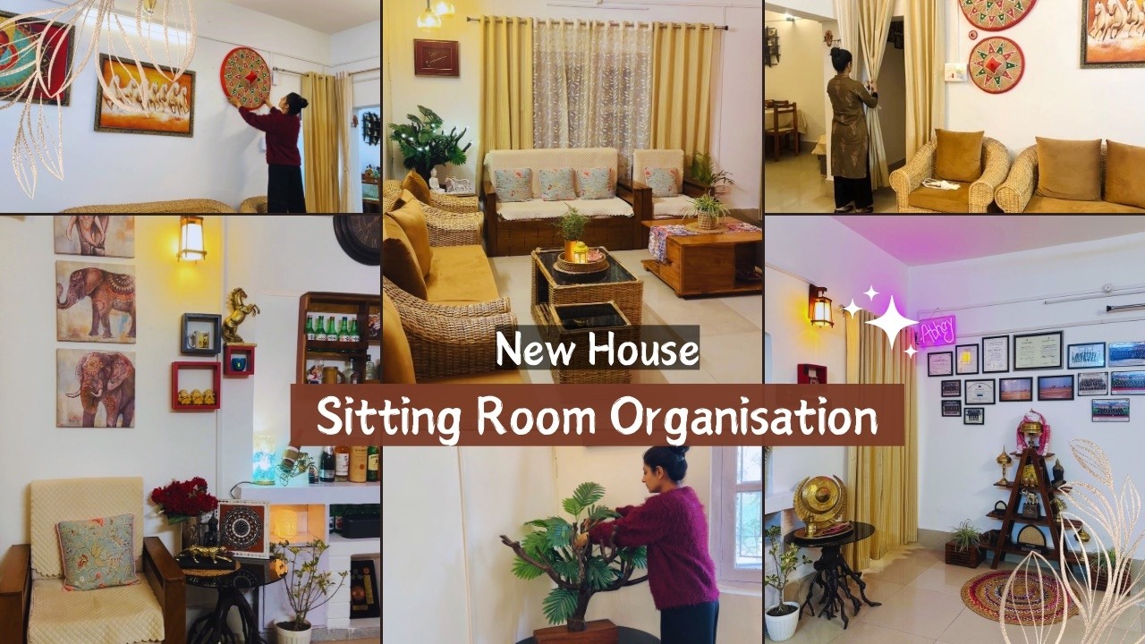 New Home 🏡 Living Room Decor || Living Room Cleaning & Organisation || Indian Home