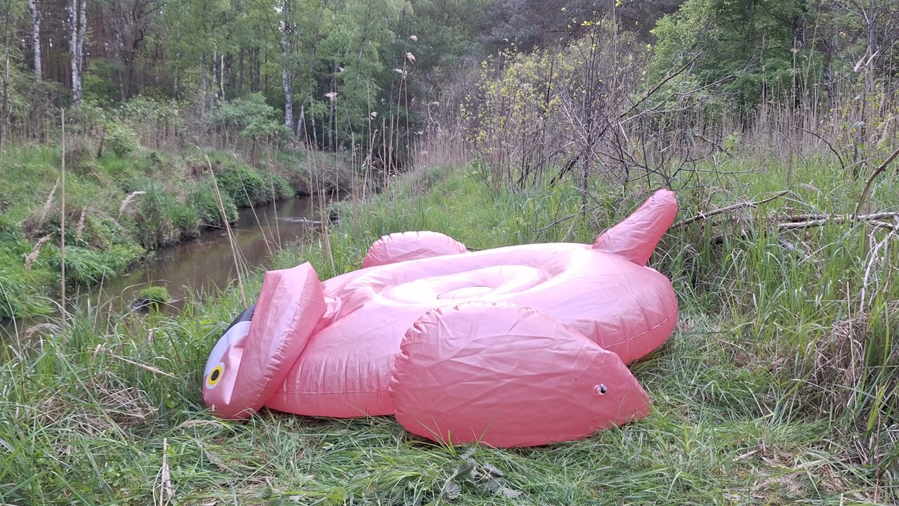 FUN SUMMER - Large inflatable Flamingo 180 cm x 190 cm x 130 cm - Deflating - 28.04.2024