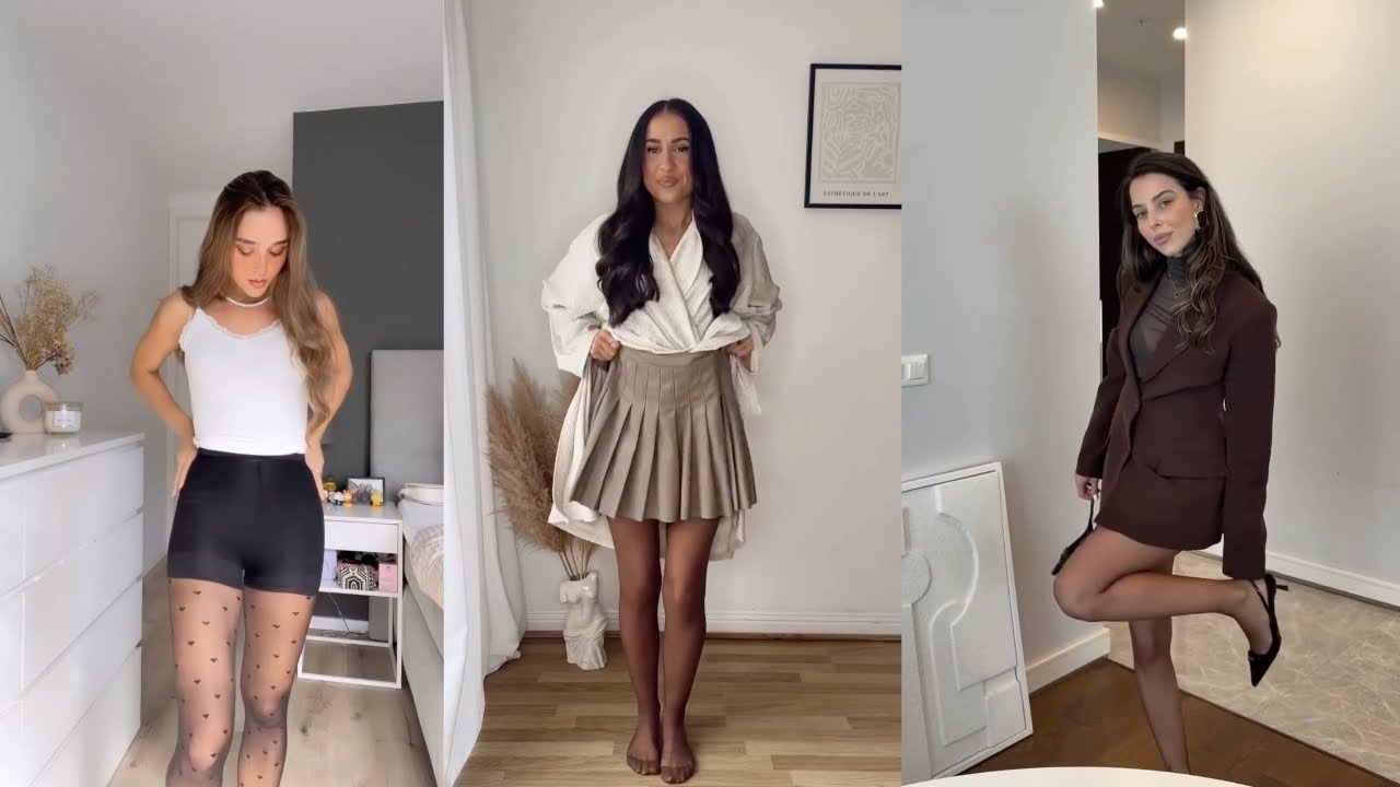 Reviewing Sheer Pantyhose With Skirts Looks