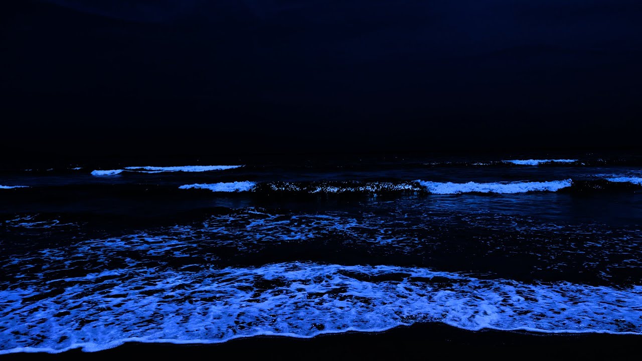 Cure o stress e adormeça instantaneamente com os sons das ondas do mar no escuro da noite
