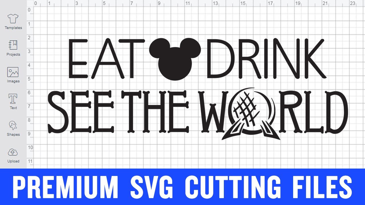 Eat Drink See The World Svg Cutting Files for Cricut Premium cut SVG