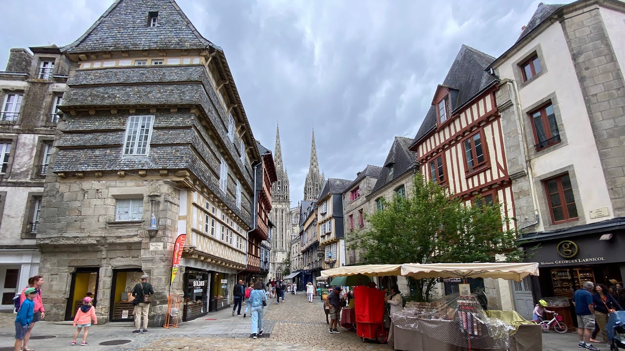 WALKING TOUR IN QUIMPER, BRITTANY FRANCE 🇫🇷