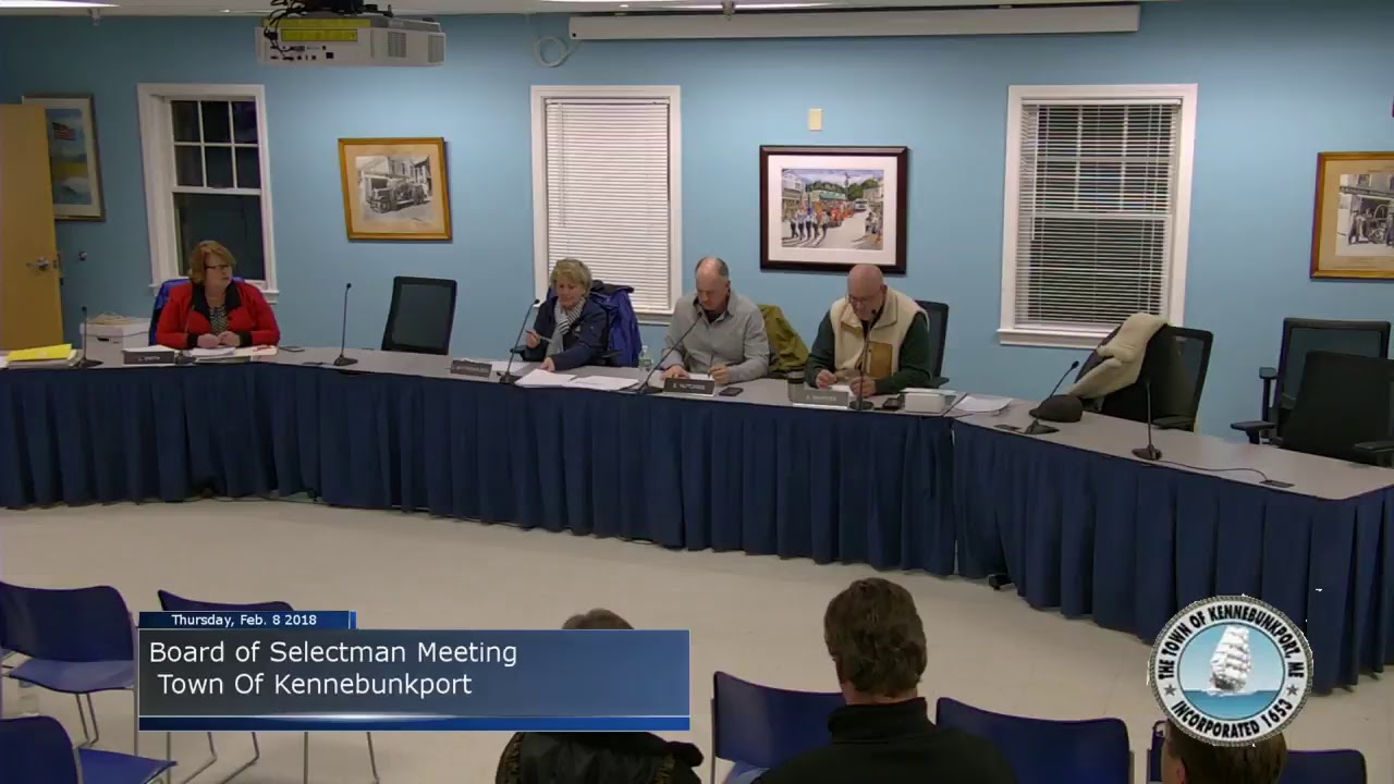 Kennebunkport Board of Selectmen February 08, 2018