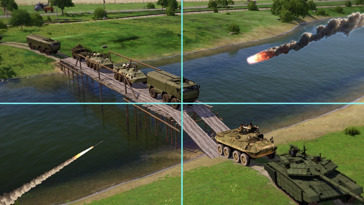 Russia tried to cross a river bridge with 50,000 tons of ammo via convoy, but was hit by a missile