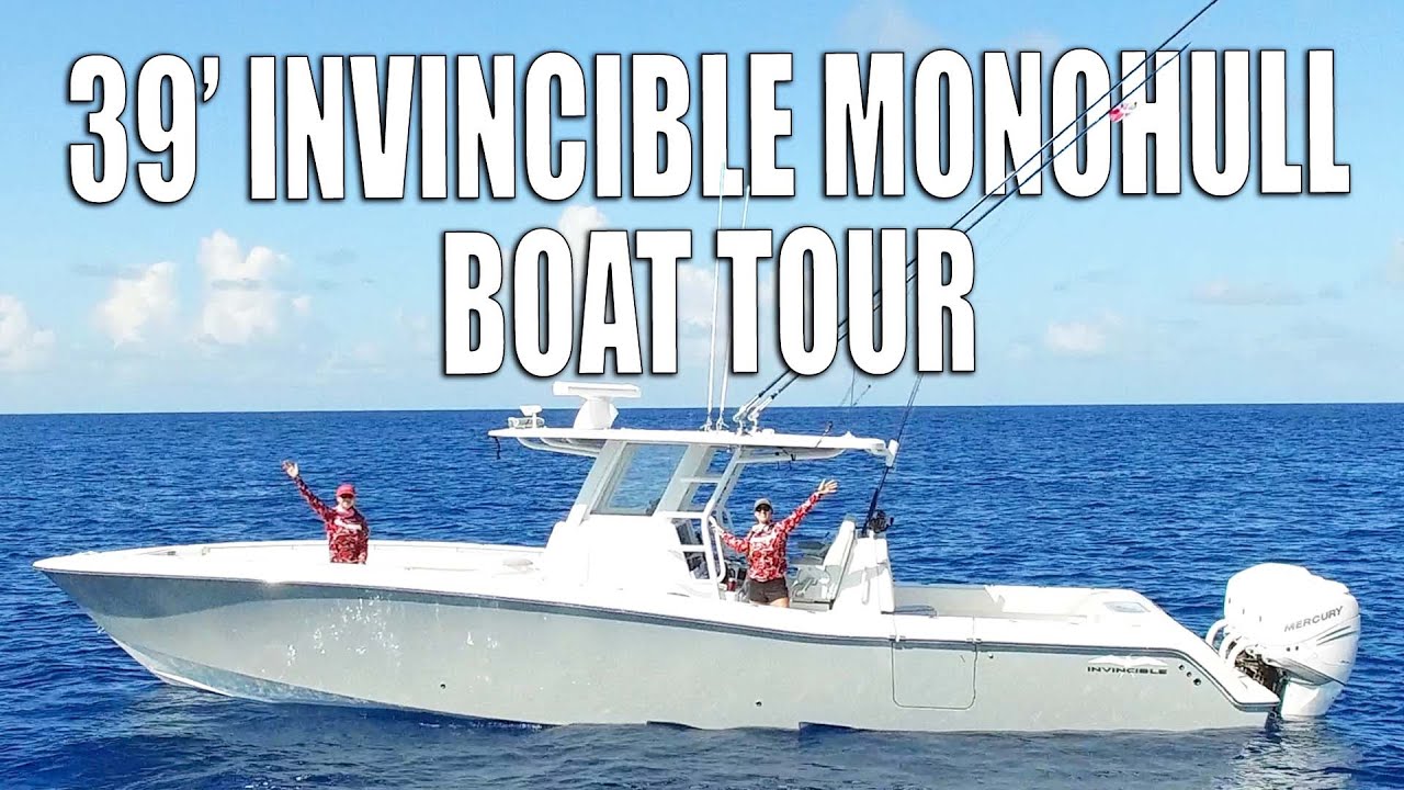 39' Monohull Invincible Boat Tour & Open Ocean Sea Trial