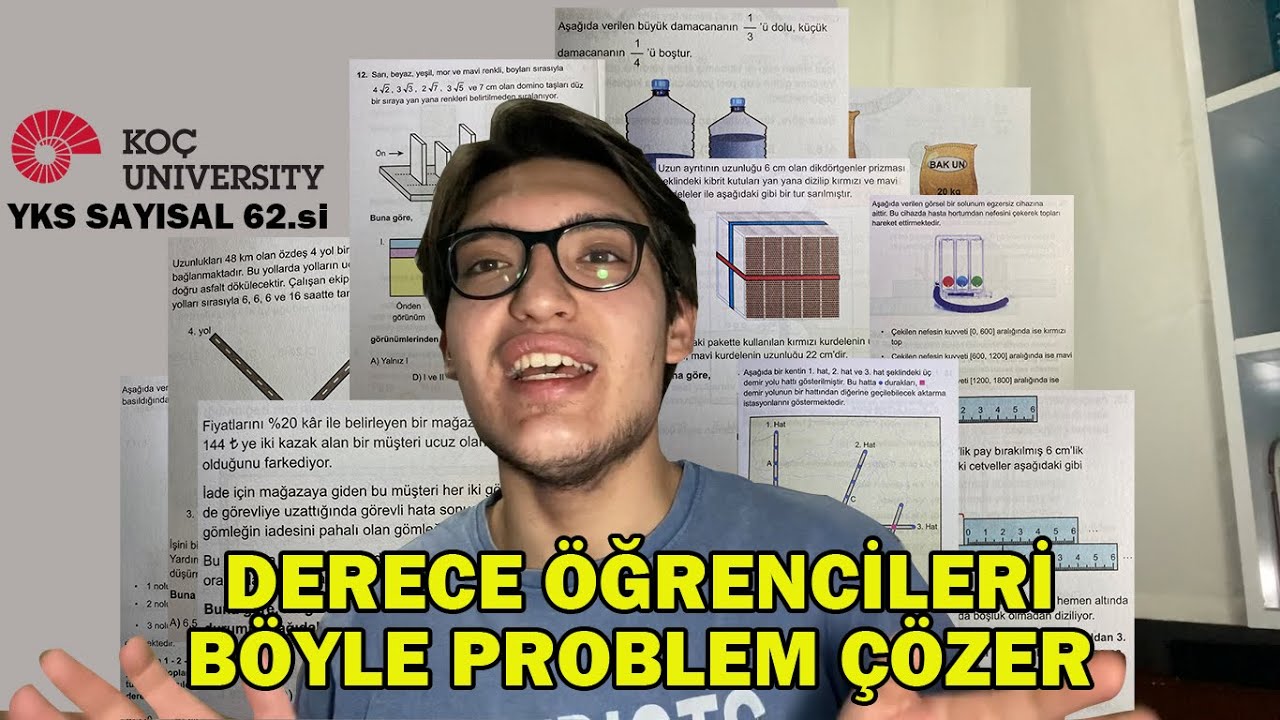 BİR DERECE ÖĞRENCİSİ NASIL PROBLEM ÇÖZER? | BU ADAMLAR ATOMU MU PARÇALIYOR? | YKS SAYISAL 62.si
