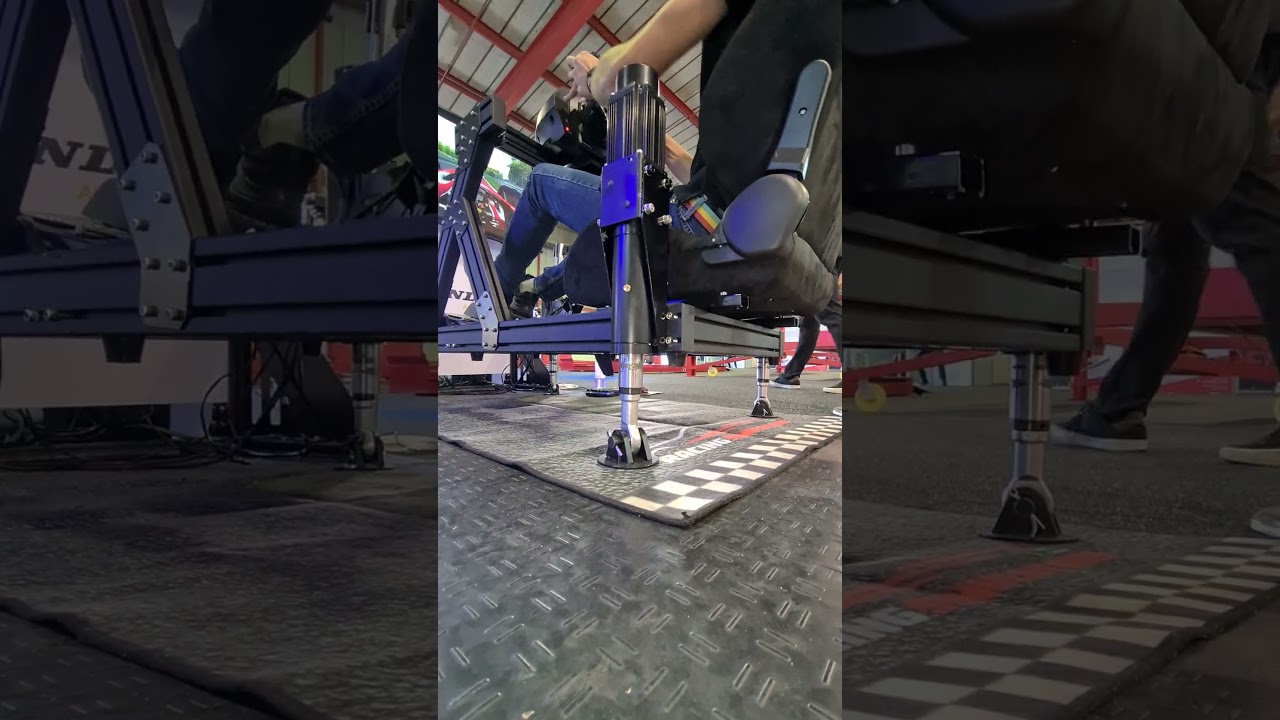 motion simulator in action at 50%   #racing #simracing