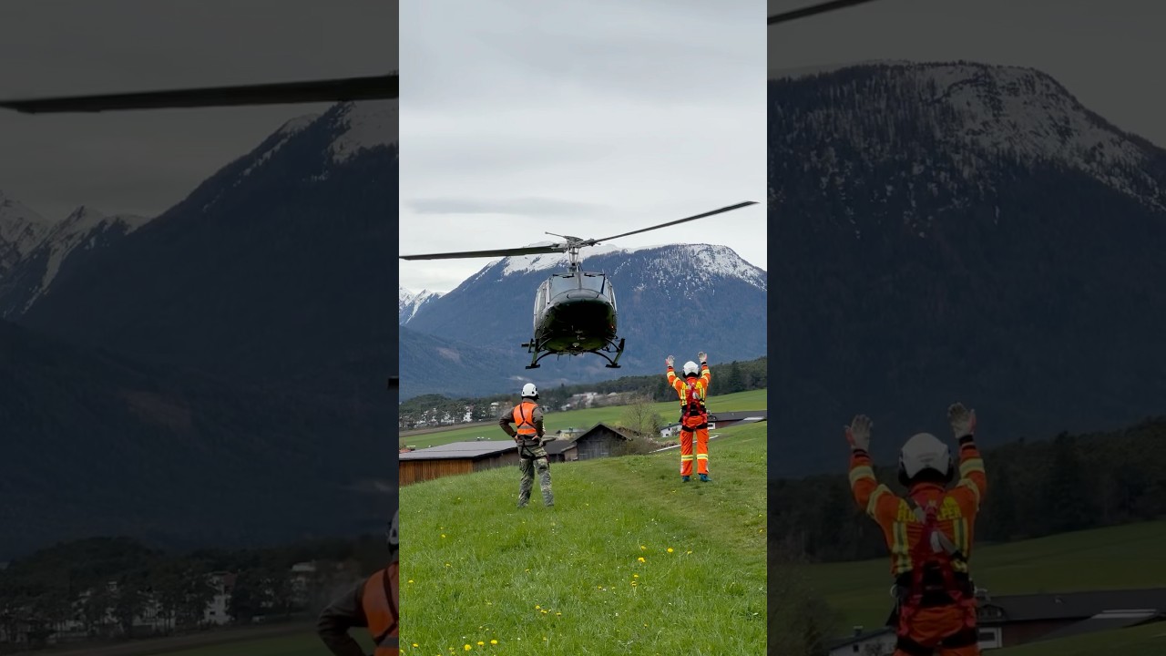 Name a better Helicopter Sound!! The epic Bundesheer AB212 &bdquo;Huey&ldquo; Helicopter #huey #helicopter