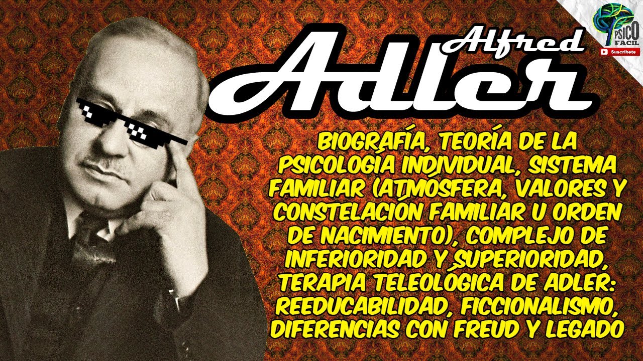 ALFRED ADLER. Padre de la psicología individual (TODA SU TEORÍA RESUMIDA FÁCIL) PSICOANÁLISIS