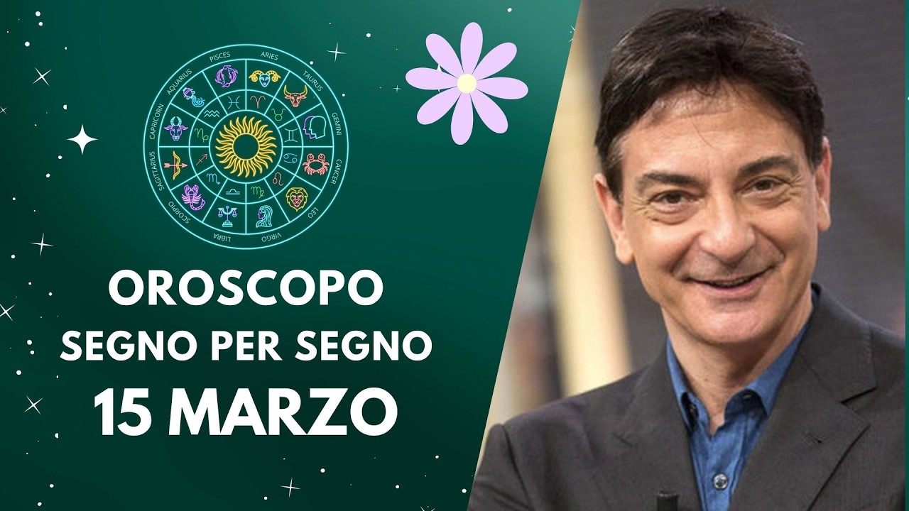 Paolo Fox presenta l’Oroscopo del Giorno 15 Marzo 2026 per Tutti i 12 Segni Zodiacali