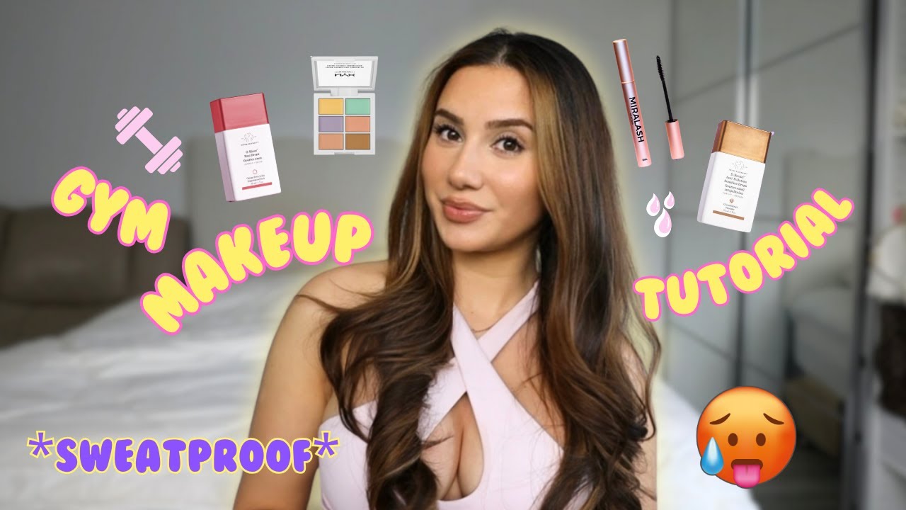 GYM GIRLY *SWEATPROOF* MAKEUP TUTORIAL 💦