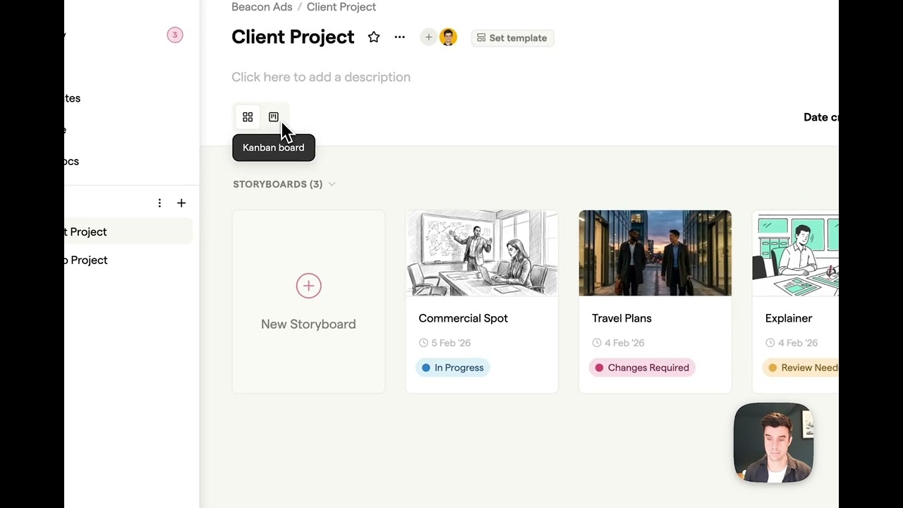 Track Storyboard Progress with Kanban Board View | Boords