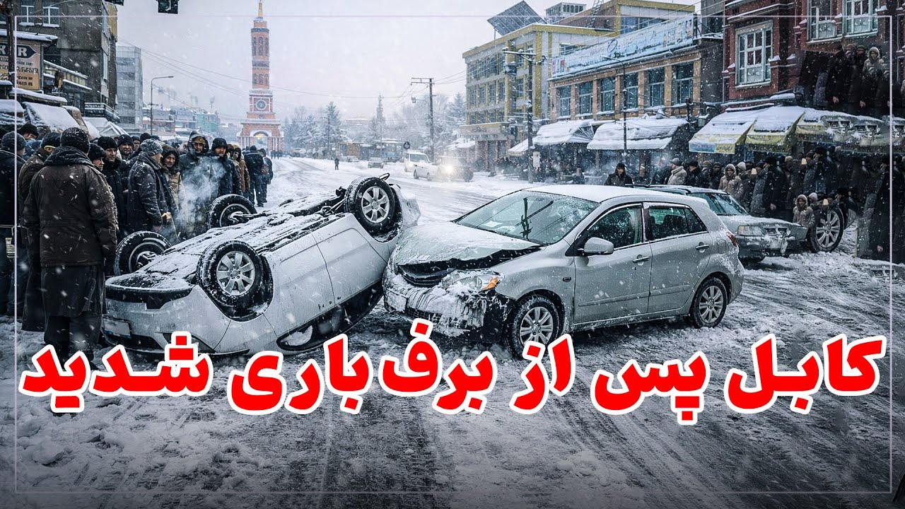 کابل پس از برف باری سنگین Kabul After Heavy Snowfall