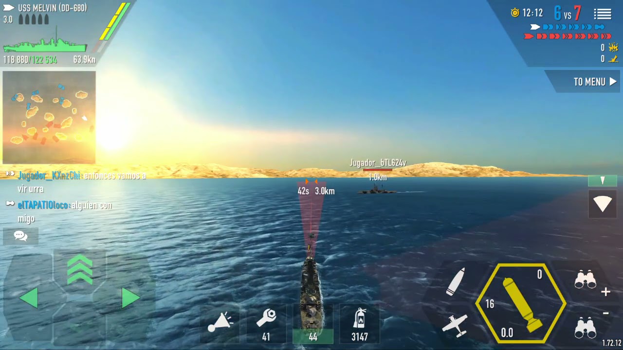 [Battle of warships] USS MELVIN challenge- NO SHELLS !
