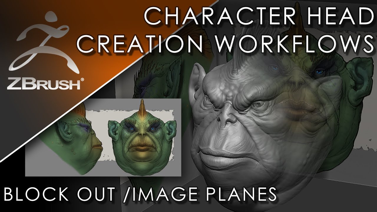 Character Head Creation Workflows - Block out and Image Planes