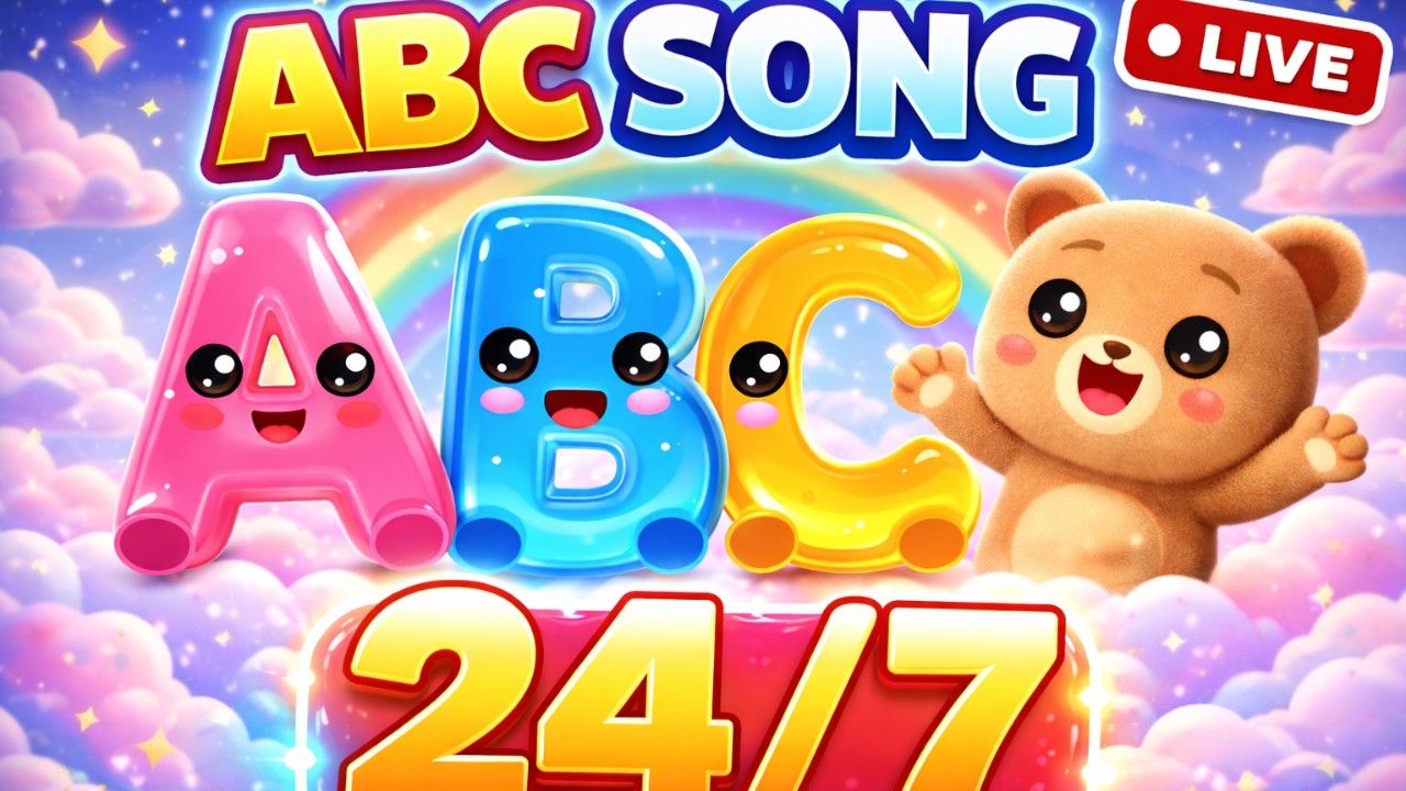 🔴 LIVE ABC Song 🎵 Fun Alphabet & Nursery Rhymes for Toddlers