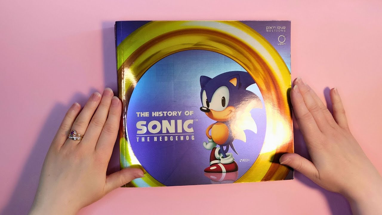 ASMR | The History of Sonic the Hedgehog Book (Page Flipping)