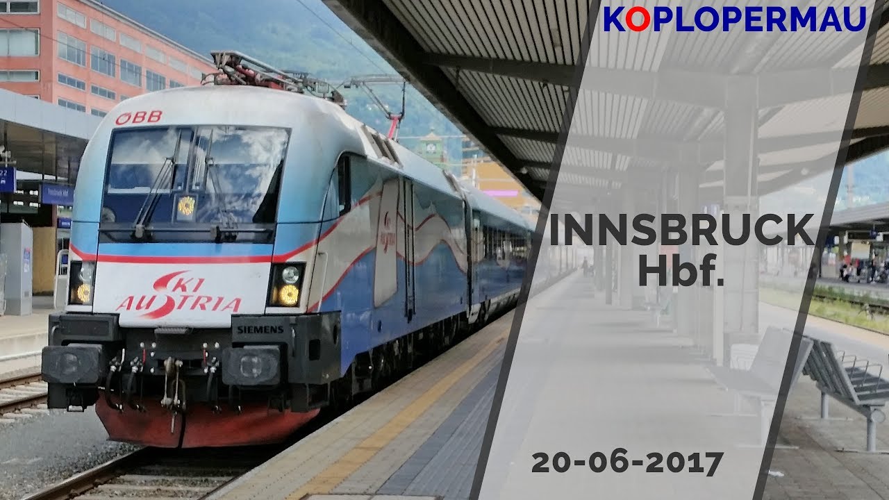 Treinen op station Innsbruck Hbf (Oostenrijkse Treinen Compilatie)