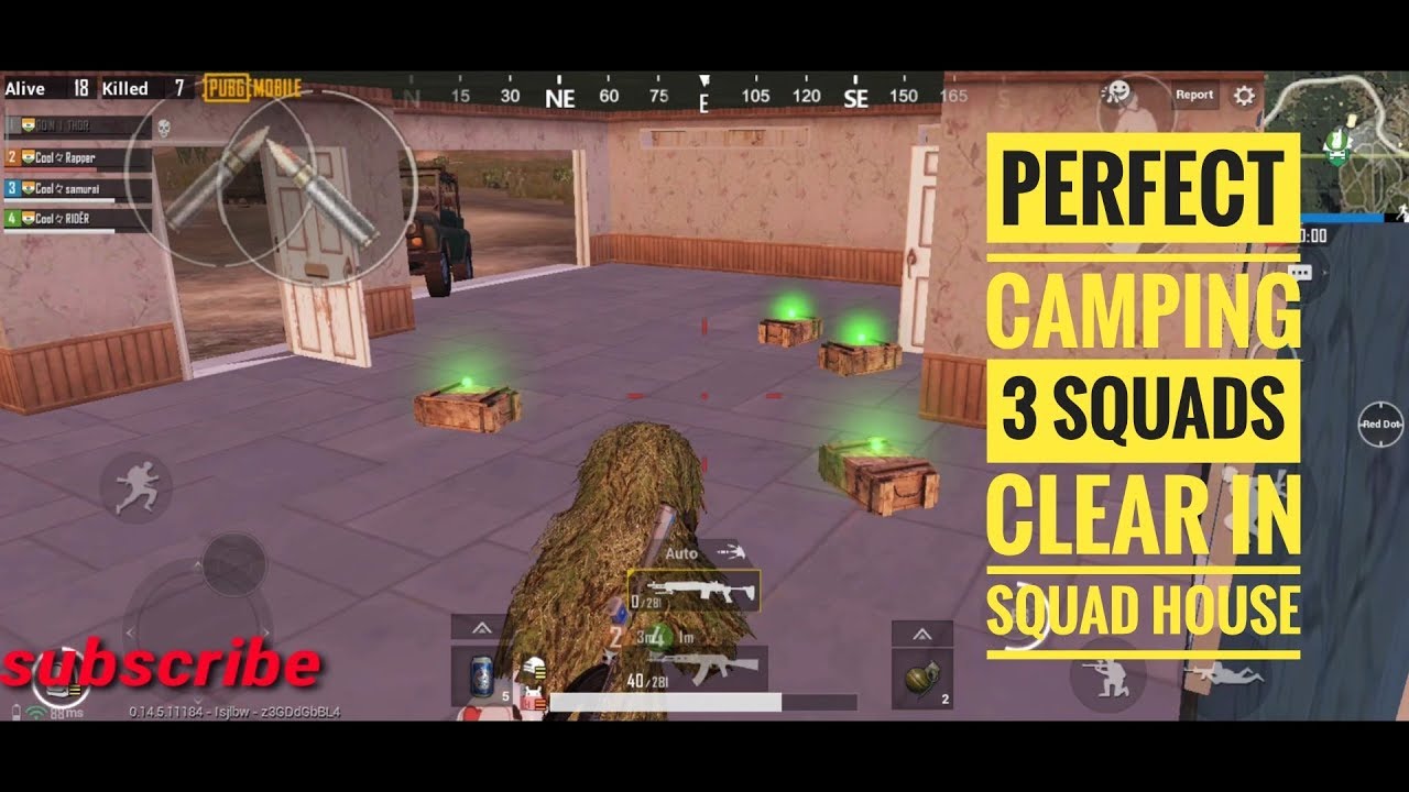 Pubg mobile/ pochinki squad house perfect camping