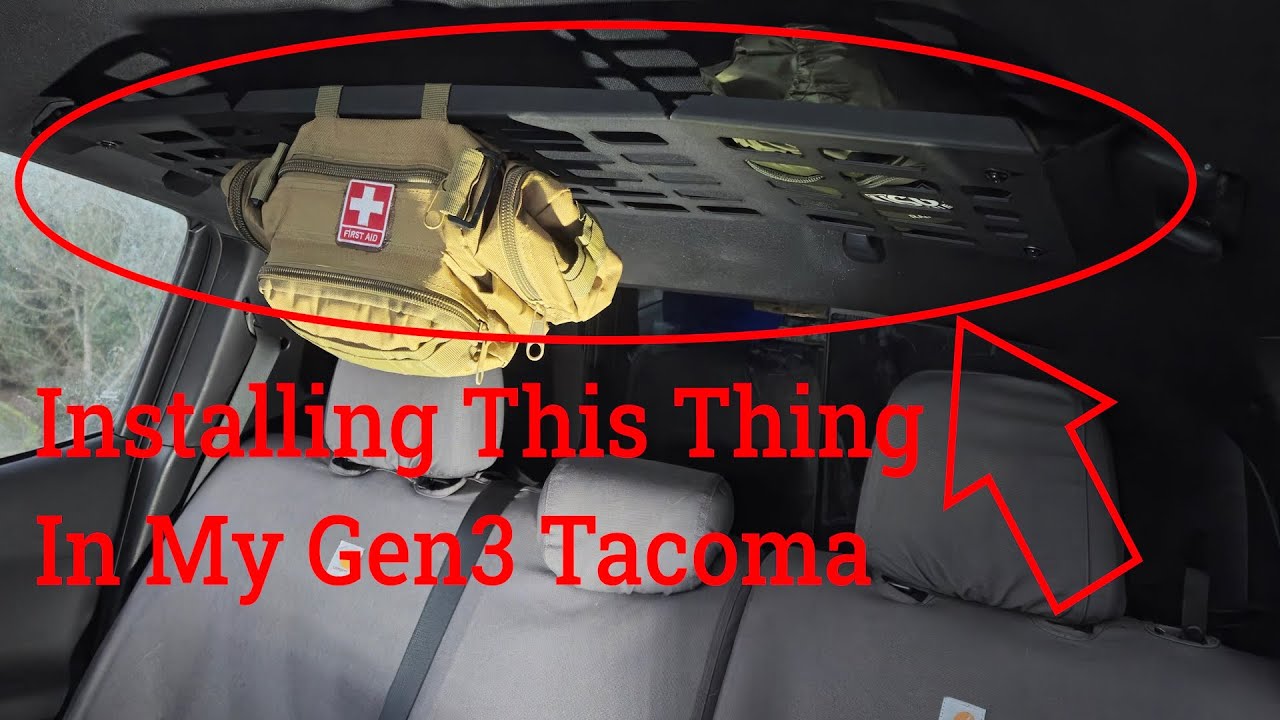 Toyota Tacoma Mod Install: Hooke Road Overhead MOLLE Panel