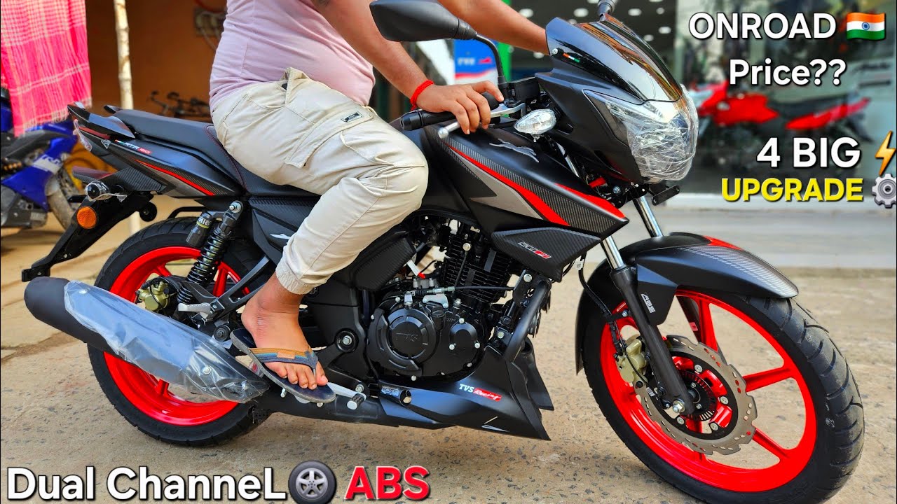 TesT Ride⚡️2025 Dual ChanneL ABS TVS Apache RTR 160 2v Racing 🏁 EDITION with 4 New UPGRADE⚡️Details