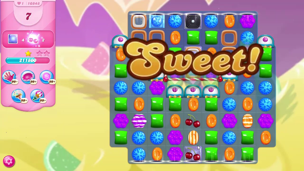 Candy Crush Saga Level 10848 NO BOOSTERS
