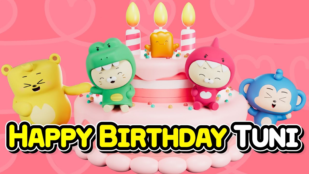 [Tuni Kids Song&Dance] HappyBirthdayTuni I English song l Dance I Kids Song