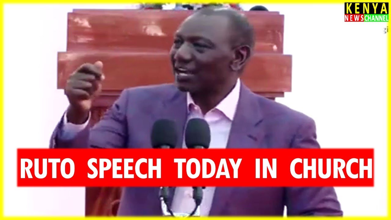 Ruto FULL TOUGH speech today in church - Listen what he told Gachagua, Matiangi and Kalonzo