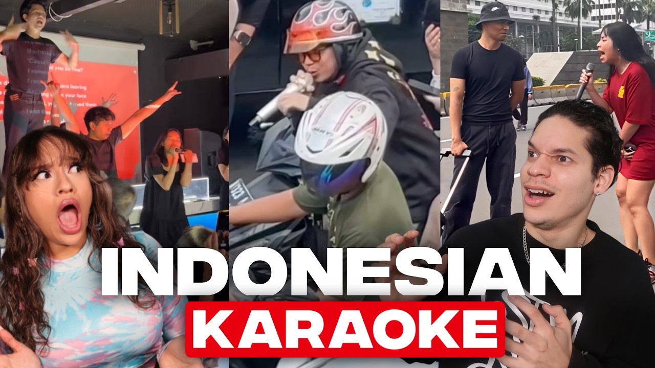 Indonesian KARAOKE is like nothing we've ever seen! Latinos react to Indonesian Karaoke sessions