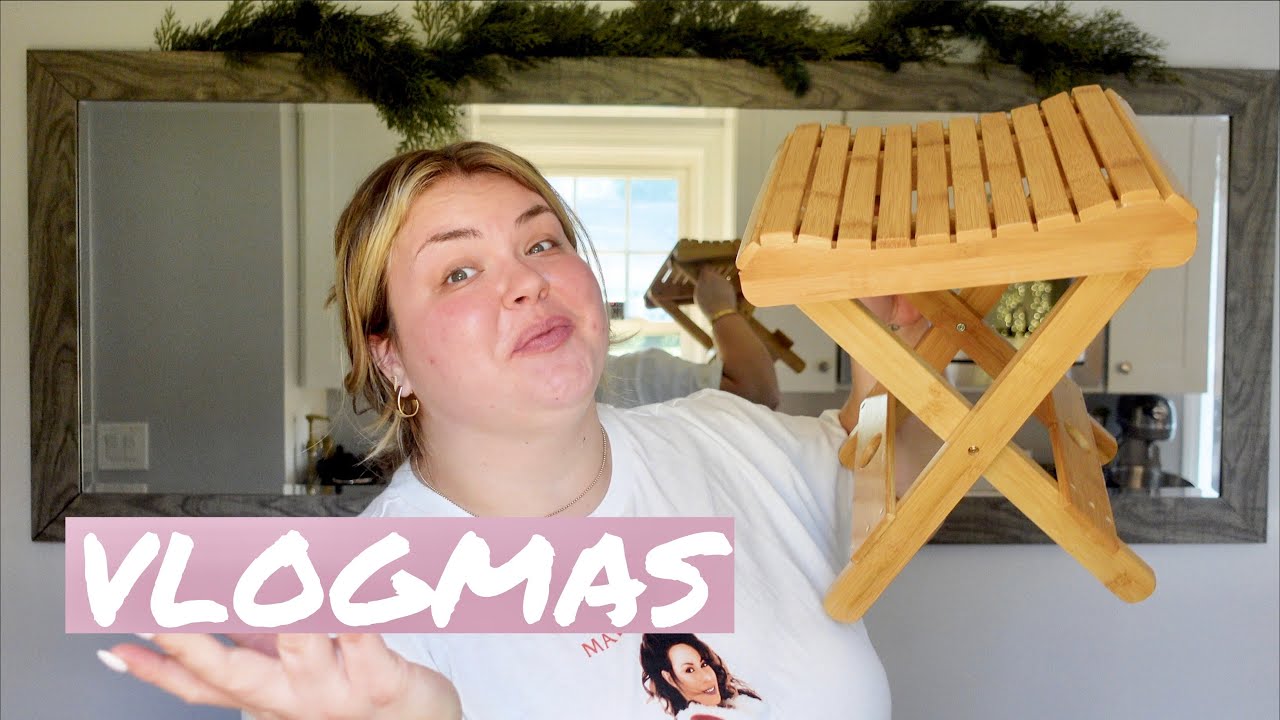 NEW AMAZON FINDS, SHOWER HACKS + CURLING MY HAIR | VLOGMAS DAY 2